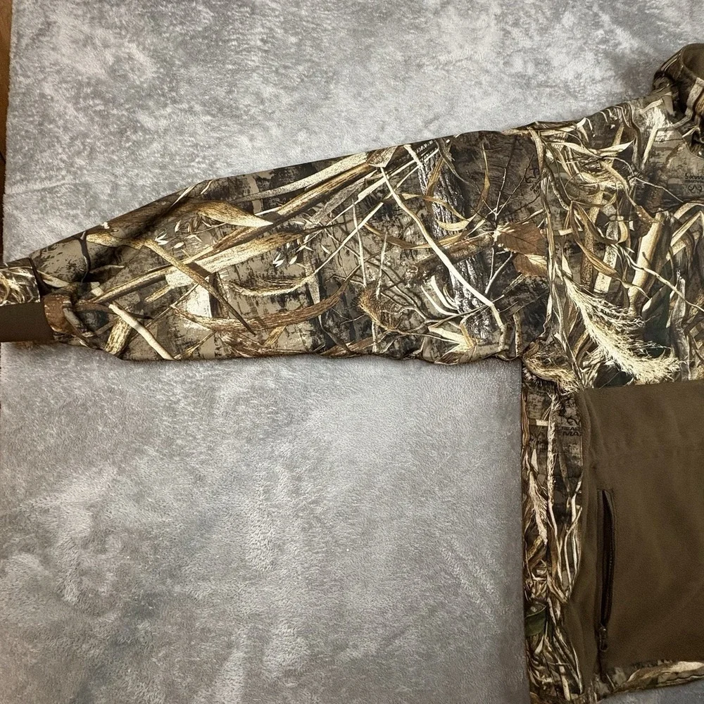 Drake Men's XL Hunting Realtree Camo 1/4 Zip Fleece Pullover Jacket SEE DESCRIPT - Picture 9 of 16